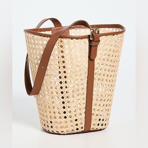 NWT Bembien Mia Bucket Sienna Rattan Bag